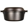 Cast Iron 5 Quart Seasoned Double Dutch Oven