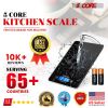 Kitchen Scale Digital Food Scales Bascula Electronic Cooking Scale Weight Touch Screen Glass Top Diet 5kg/11Lbs Accuracy 5 Core K 43