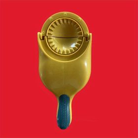 1pc Kitchen Tool For Pressing Dumpling Wrappers For Making Dumplings Manually, Making Dumpling Molds In Home Kitchen (Color: Yellow)