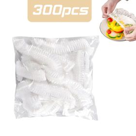 100-300pcs Disposable Food Cover Bag Plastic Wrap Elastic Food Lids Storage Kitchen Organizer Fresh Bag Fruit Bowls Caps Packing (Ships From: China, Color: 300PCS)