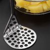 Stainless Steel Manual Potato Press;  Baby Food Masher;  Wavy Potato Press