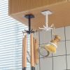 Kitchen accessories Hook Wall Sticky Hook Kitchenware Spatula Spoon Knife Storage Rotating Storage Kitchen Rack Gadget